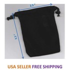 Black Velvet Drawstring Velour Gift Pouches Ring Jewelry Bag Wedding Red Favors