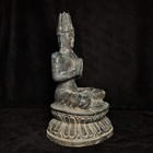 10 6 Inch Old Chinese Buddhism Temple Bronze Carved Ancient Pray Buddha Statue