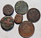 India Gwalior  Hyderabad  Mysore  Jaunpur  Jodhpur   Kushan - 6 Rare Old Coins