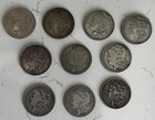 Morgan Silver Dollars Lot Of 10 Circulated Silver  1 1878-1921