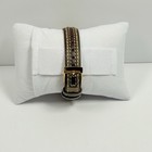 Coach 14503150 Boyfriend Brown Signature Leather Gold Steel Pave Women   s Watch