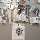 Mixed Lot Of 32 Scrapbook Paper Stickers Various Brands Crafts Keys Ribbons Nip