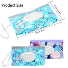 2 Pcs Portable Baby Wipes Dispenser  Refillable Wet Wipe Holder  Floral