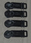 Tumi Large Replacement Zipper Pulls Sliders Black Metal 1 2    X 1 5    Lot Of 4