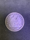 1877-cc 25c Seated Liberty Silver Quarter - Carson City - Nicely Circulated 