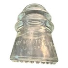 Hemingray No 16 Clear Glass Insulator Vintage 3 x4  Made In Usa