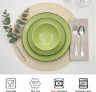 12-piece Melamine Dinnerware Sets  Plates And Bowls Dishes Set For 4  Break-resi