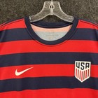 Nike Usa Soccer Shirt Men s Large Red Navy Blue Dri-fit Stars Usmnt Ar1346-410