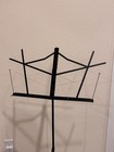 Black Metal Tripod Sheet Music Stand Foldable Height-adjustable 22in Collapsed