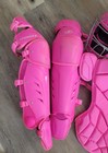 Force3 Pink Catcher Gear Set 3pc Mask Chest Protector Leg Guards One Size