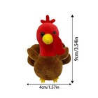 Turkey Finger Puppet Doll Stuffed Animal Hand Puppet Interactive Toy 4 9cm