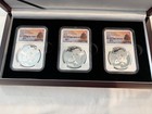 2019 China Silver Panda 10 Yuan  999 Silver  Ms70 First Releases Set 3 Mints 