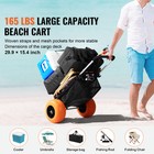 Beach Sand Cart Beach Wagon For Sand 12 In Wheels Beach Gardening