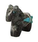 Zuni Serpentine Horse Fetish By Richard Leonard   Size 1 25  H X 1 625  L X  625