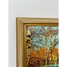 Vintage Helmscene 88 Lake Saranac Birches New York Lighted Box Art Framed Mcm