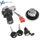 For Yamaha V-star 650 1100 1999-2016 Ignition Switch Fuel Cap Seat Lock Keys