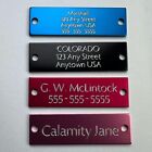 Custom Engraved Tags Personalized Name Plate Id Tags Four Colors Nameplate Mini