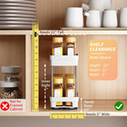 Pull Out Spice Rack Organizer For Cabinet  3 Packs Slide Out Spice Racks Organiz