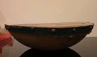 Vintage Native American Rawhide On Wooden Bowl Drum