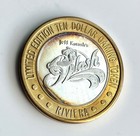 Riviera Hotel Casino Las Vegas  10 Casino Gaming Token  999 Silver 0 60oz