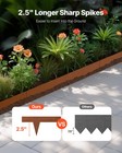Steel Landscape Edging 10 Packs 40x4 5in Weather-resistant Garden Edging
