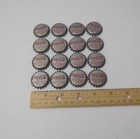 Vintage 16 Silver Coke Coca Cola Bottle Caps -see Photos -possibly Unused Lot 17