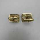 Menorah Cufflinks Sterling Silver Filigree Gold Wash Judaica Jewish Hanukkah 