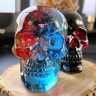 3d Resin Skull Molds  Flexible Clear Silicone Head Molds - 3 Pack White