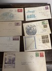 7 1935 - 1940  First Day Issue Stamped Posted Envelopes