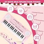 37 Key Electric Piano Keyboard With Microphone For Kids Boys Girls Birthday Gift