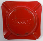 Gino s Restaurant Maryland Vintage Red Ashtray Stamped Metal