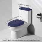 Soft Stretch Toilet Seat Cover Set Universal Lid   Tank Mat Bathroom
