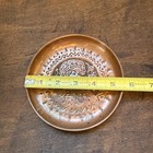 Vintage Solid Copper Hand Tooled Plate Persian Islamic Indian Middle Eastern