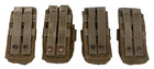 Lot Of 4 Ea  Usmc Marine Corps Fire Force Single Double Mag Pouch Coyote Brown