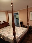 Antique Four Poster Bed Queen And Hiboy Dresser