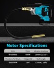 Cordless Concrete Vibrating Tool Compatible With Makita 18v Battery 600w Power C
