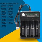 18650 Battery Charger 1 2 4 Slots Dual 18650 Charging 3 7v Rechargeable Lithium