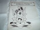 Vtg 30s Art Deco Stamped Embroidery Lilly Cut Work Linen Guest Towel 22x14  pb11