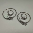 24 Pcs Universal Adjustable Axle Cv Joint Boot Crimp Clamps Small   Large Kits