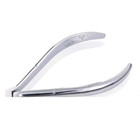 Pack Of 10 Nghia D18 Carbon Steel Cuticle Nipper  Single Spring Silver Full Jaw