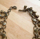 Vintage 1970s Gold Tone Jingle Bell Ankle Bracelet 11 25 In Heart Hook Clasp