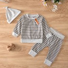 Kids Baby Boys Girls Long Sleeve Sweatshirt Tops Pants Kids Clothes Outfit Set
