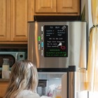 Anliote Magnetic Black Dry Erase Board Fridge Chalkboard Sheet 12 x8 