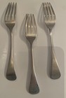 Lot Of 3 Antique Reed   Barton Silverplate Forks 7    No Monogram
