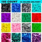 160pcs 16 Colors  Cat Nail Caps Cat Claw Caps Cat Nail Covers With Adhesives And