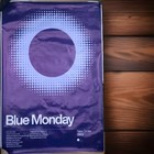 New Order Blue Monday Canvas Poster  24  X 36  Rock Uk Blue Colored 