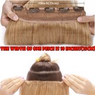 Real Clip In 100  Remy Human Hair Extensions One Piece  Full Head Highlight Us