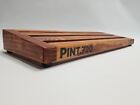 Lazy Pedalboard-cherry 2 Finish Wood Board 7 x 20 -pint  with Extras - No Bag 