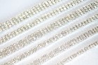 Ss12 1 Metre Silver Diamante Rhinestone Chain Wedding Clothes Cake Decoration