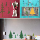 Tree Stencils  Tall Pine Fir Tree Cypress Cedar Fall Wall Stencil 3 Packs For   